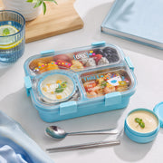 Insulated Modern & Stylish Stainless Steel (SUS304) Lunch Box with Dipping Cup (7122)
