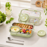 Insulated Modern & Stylish Stainless Steel (SUS304) Lunch Box with Dipping Cup (7122)