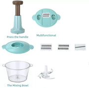 Manual Hand-Push Vegetable & Meat Chopper